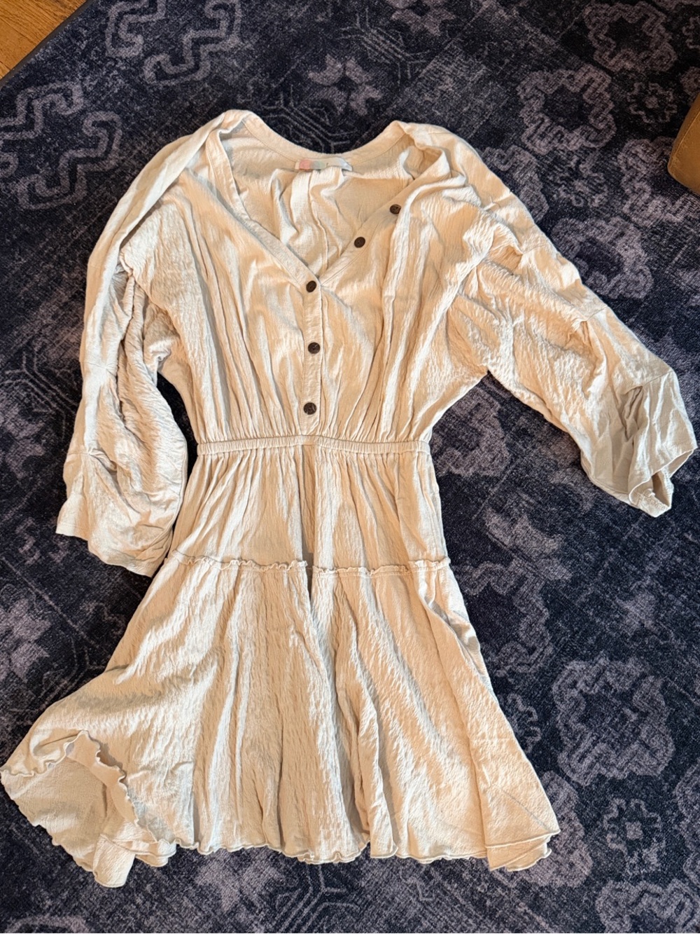 Free People Mini Dress with Tiered Skirt